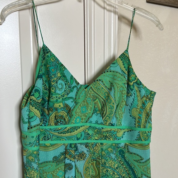 Donna Morgan silk chiffon paisley 2 pc dress set - Picture 4 of 7